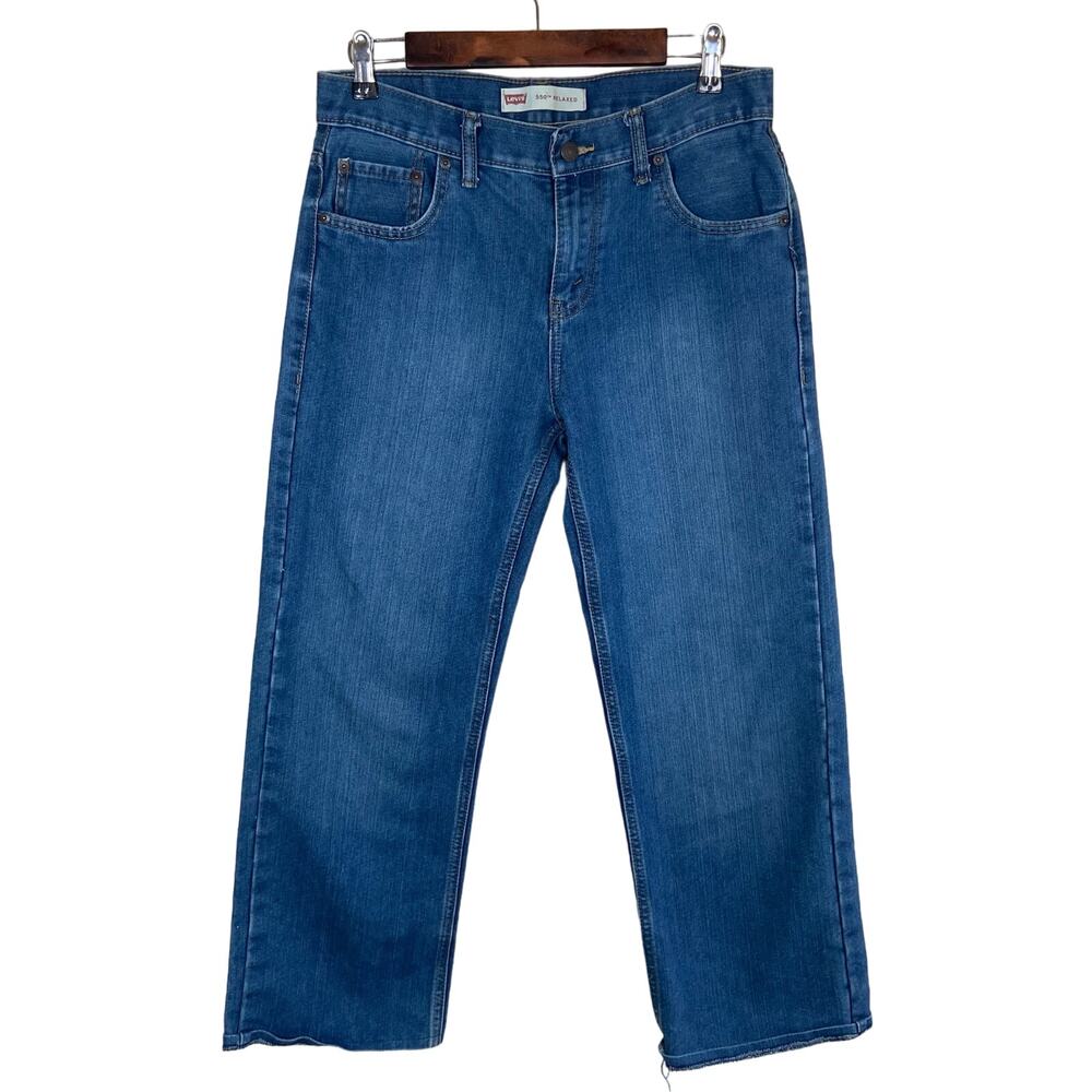 Levi's 550 Jeans Men's 29 Blue Tapered‎ Leg Relaxed Fit Medium Wash Casual